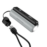 Baterie externă Borofone Star BJ87, cablu Type-C inclus, lanternă, 5000mAh, 10W, indicator LED, Negru/Gri
