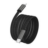 Cablu USB-C la Lightning Borofone Peace BX124, 30W, Nylon Braided, 1m, Negru