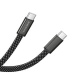Cablu USB-C la USB-C Borofone Peace BX124, 60W, Nylon Braided, 1m, Negru