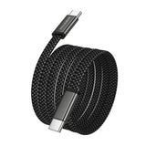 Cablu USB-C la USB-C Borofone Peace BX124, 60W, Nylon Braided, 1m, Negru
