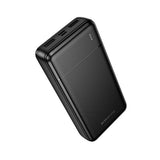 Baterie externă Borofone Clever BJ88A, 20000mAh, 2x USB-A, USB-C, Micro-USB, indicator LED, Neagră