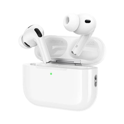 Căști wireless Borofone BW99, Bluetooth 5.0, TWS, ANC, incarcare USB-C, autonomie 4H, Albe