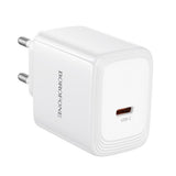 Încărcător priza Borofone Fuente BN33, USB-C, PD 40W, GaN, Alb