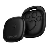 Dispozitiv Anti-Pierdere Borofone BC105 Smart Tracker, compatibil Google Find Hub, baterie inlocuibila, Negru