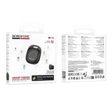 Dispozitiv Anti-Pierdere Borofone BC105 Smart Tracker, compatibil Google Find Hub, baterie inlocuibila, Negru