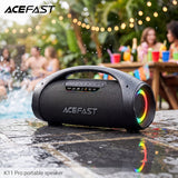 Boxa portabilă Acefast K11 Pro, FM, AUX, USB, TWS, Bluetooth 6.0, EQ Sound, RGB, 102W, 3000mAh, IPX5, Neagră