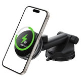 Suport auto cu încărcare wireless Acefast D67, Qi2, 25W, MagCharge, cooler integrat, pentru bord, Negru