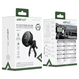 Suport auto cu încărcare wireless Acefast D66, Qi2, 25W, MagCharge, ventilator integrat, prindere grila ventilație, Negru