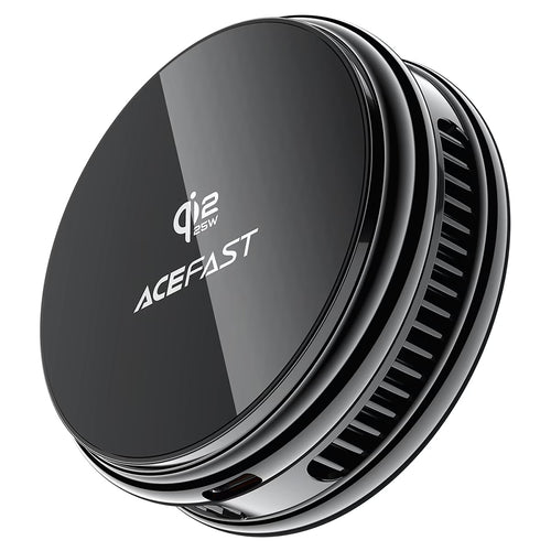 Încărcător wireless Acefast E47, Qi2, 25W, MagSafe, USB-C, cu ventilator, Negru
