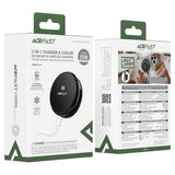 Încărcător wireless Acefast E47, Qi2, 25W, MagSafe, USB-C, cu ventilator, Negru