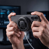 Încărcător wireless Acefast E47, Qi2, 25W, MagSafe, USB-C, cu ventilator, Negru