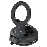 Suport auto magnetic pentru bord, Acefast D70, cu ventuza, blocare sigura, universal, Negru