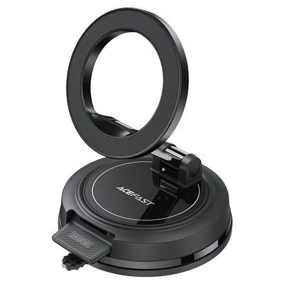 Suport auto magnetic pentru bord, Acefast D70, cu ventuza, blocare sigura, universal, Negru