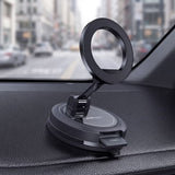 Suport auto magnetic pentru bord, Acefast D70, cu ventuza, blocare sigura, universal, Negru
