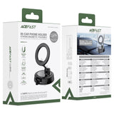 Suport auto magnetic pentru bord, Acefast D70, cu ventuza, blocare sigura, universal, Negru