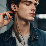 Căști Bluetooth Acefast N9, Neckband, Magnetic, BT 6.0, Moduri Bass/Game, ENC, 200mAh, IPX4, Negre