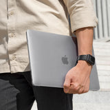 Geantă laptop pentru MacBook Pro 16 (2021/2023/2024/2026), UNIQ Claro, Gri mat