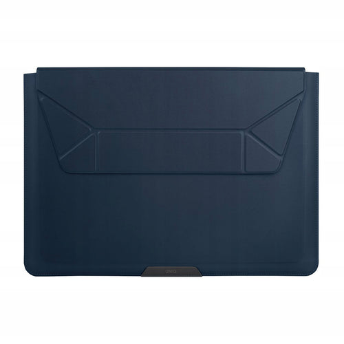 Geantă Laptop UNIQ Oslo, până la 14 , cu Suport Pliabil, Bleumarin