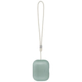 Husă pentru AirPods Pro 3, UNIQ Lino Hybrid Liquid Silicon, Verde mentă