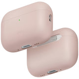 Husă pentru AirPods Pro 3, UNIQ Lino Hybrid Liquid Silicon, Roz pudră
