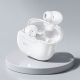 Căști wireless Borofone Mellow BW96, Bluetooth 5.0, ANC + ENC, 4H, Albe