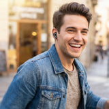 Căști wireless Borofone Mellow BW96, Bluetooth 5.0, ANC + ENC, 4H, Albe