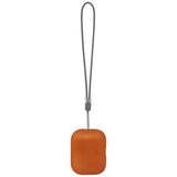 Husă pentru AirPods Pro 3, UNIQ Lino Hybrid Liquid Silicone, Portocalie