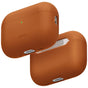 Husă pentru AirPods Pro 3, UNIQ Lino Hybrid Liquid Silicone, Portocalie