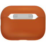 Husă pentru AirPods Pro 3, UNIQ Lino Hybrid Liquid Silicone, Portocalie