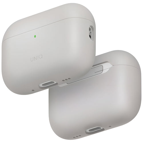 Husă pentru AirPods Pro 3, UNIQ Lino Hybrid Liquid Silicon, Bej