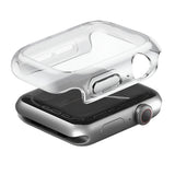 Husă pentru Apple Watch 11 42mm, UNIQ Garde Hybrid, cu protecție ecran, Transparentă
