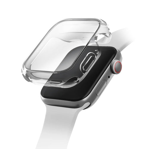 Husă pentru Apple Watch 11 42mm, UNIQ Garde Hybrid, cu protecție ecran, Transparentă