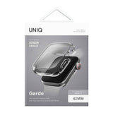 Husă pentru Apple Watch 11 42mm, UNIQ Garde Hybrid, cu protecție ecran, Transparentă