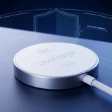 Încărcător wireless 3mk inCharge Align, MagSafe, Qi2.2, 25W, Alb