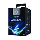 Încărcător 3mk InCharge Lumin, display TFT, 2x USB-C, 1x USB-A, 67W GaN, QC 4+ PPS, Negru