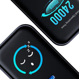 Încărcător 3mk InCharge Lumin, display TFT, 2x USB-C, 1x USB-A, 67W GaN, QC 4+ PPS, Negru