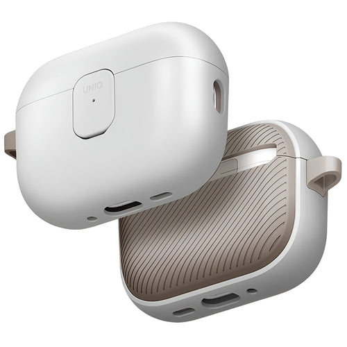 Husă pentru AirPods Pro 3, UNIQ Clyde, Bej