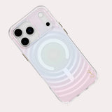 Husă pentru iPhone 17 Pro Max, UNIQ Coehl MagClick, Roz irizat