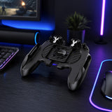Gamepad pentru smartphone 4.5-6.7 , Borofone Warrior BG3, cu ventilator de răcire și triggere duale, Negru