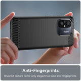 Husa pentru Xiaomi Redmi 12C, Techsuit Carbon Silicone, negru