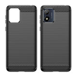 Husa pentru Motorola Moto E13, Techsuit Carbon Silicone, albastru