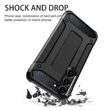 Husa pentru Samsung Galaxy S23, Techsuit Hybrid Armor, negru