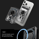 Portofel MagSafe Spigen Magnetic Wallet Ultra Hybrid, 3 Carduri, Zero One