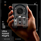 Portofel MagSafe Spigen Magnetic Wallet Ultra Hybrid, 3 Carduri, Zero One