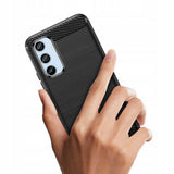 Husa pentru Samsung Galaxy A34 5G, Techsuit Carbon Silicone, albastru