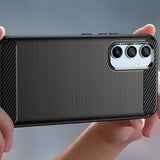 Husa pentru Samsung Galaxy A34 5G, Techsuit Carbon Silicone, albastru