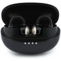 Căști wireless Guess Metallic Finish Electroplated Parts Classic, Bluetooth 5.4, 300mAh, Negre