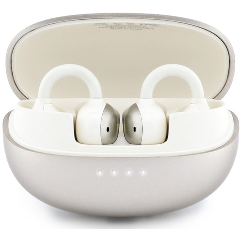 Căști wireless Guess Metalic Finish Electroplated Parts Classic, Bluetooth 5.4, 300mAh, Aurii