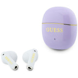 Căști wireless Guess Glossy Gold Line Classic, Half-in-ear, Bluetooth, TWS, Mov