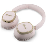 Căști over-ear Guess Rectangle Metal Script, Bluetooth, tehnologie ENC, piele ecologică, Roz